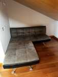 Sofá Cama 180cm Chaise longue Cinza