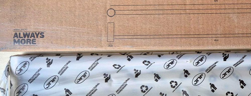 Conjunto de dois Toalheiros Aço Inox Satinados - JNF Fine Series