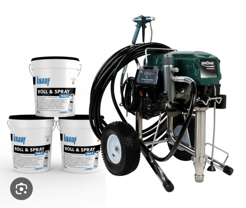 Gładzie natryskowe oraz malowanie natryskowe .