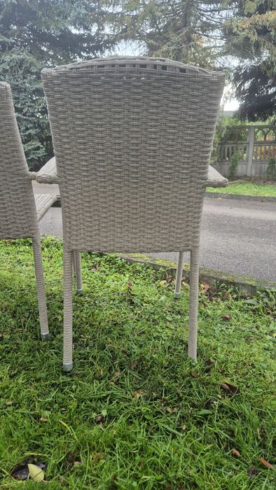 Krzesla ogrodowe  6 sztuk technoratan