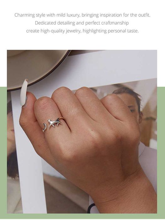 Manufaktura Łącka Pierścionek srebrny 925 kotek kot prezent