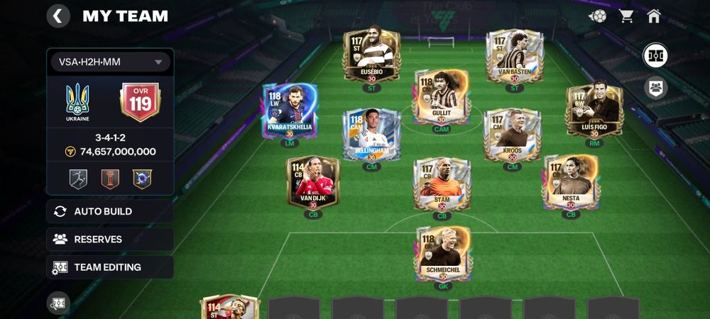 Акаунт FC mobile - 119 ovr
