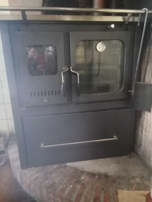 Fogão de lenha, salamandra, cilindro