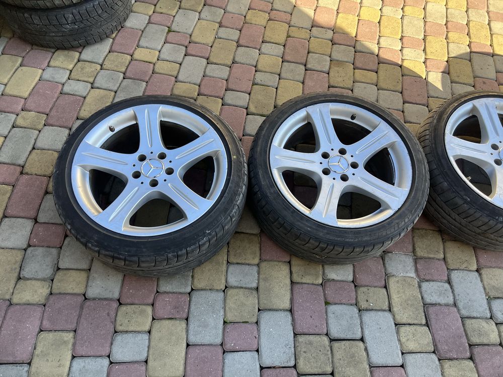 Продам диски з резиною R18 Mercedes 5x112