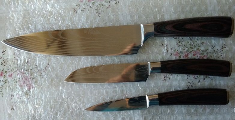Noże kuchenne- stal damasceńska