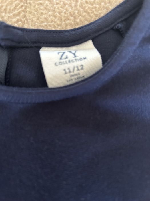 Saia azul-marinho ZY 11-12 anos