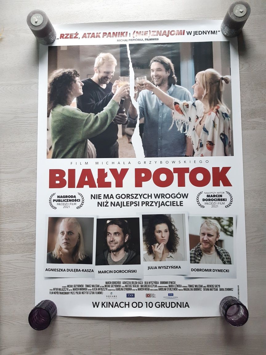 Plakat kinowy z filmu Biały potok Dorociński Grzybowski