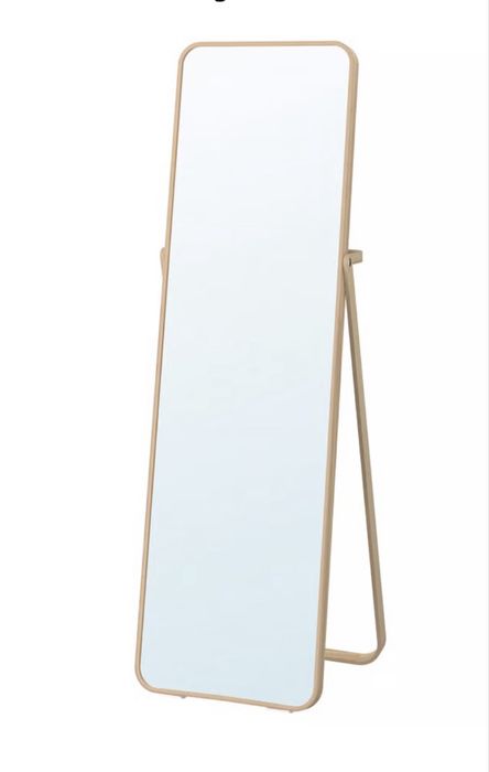 IKORNNES Espelho de pé, freixo, 52x167 cm