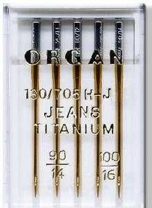 Igły do dżinsu Organ Jeans Titanium 90/100