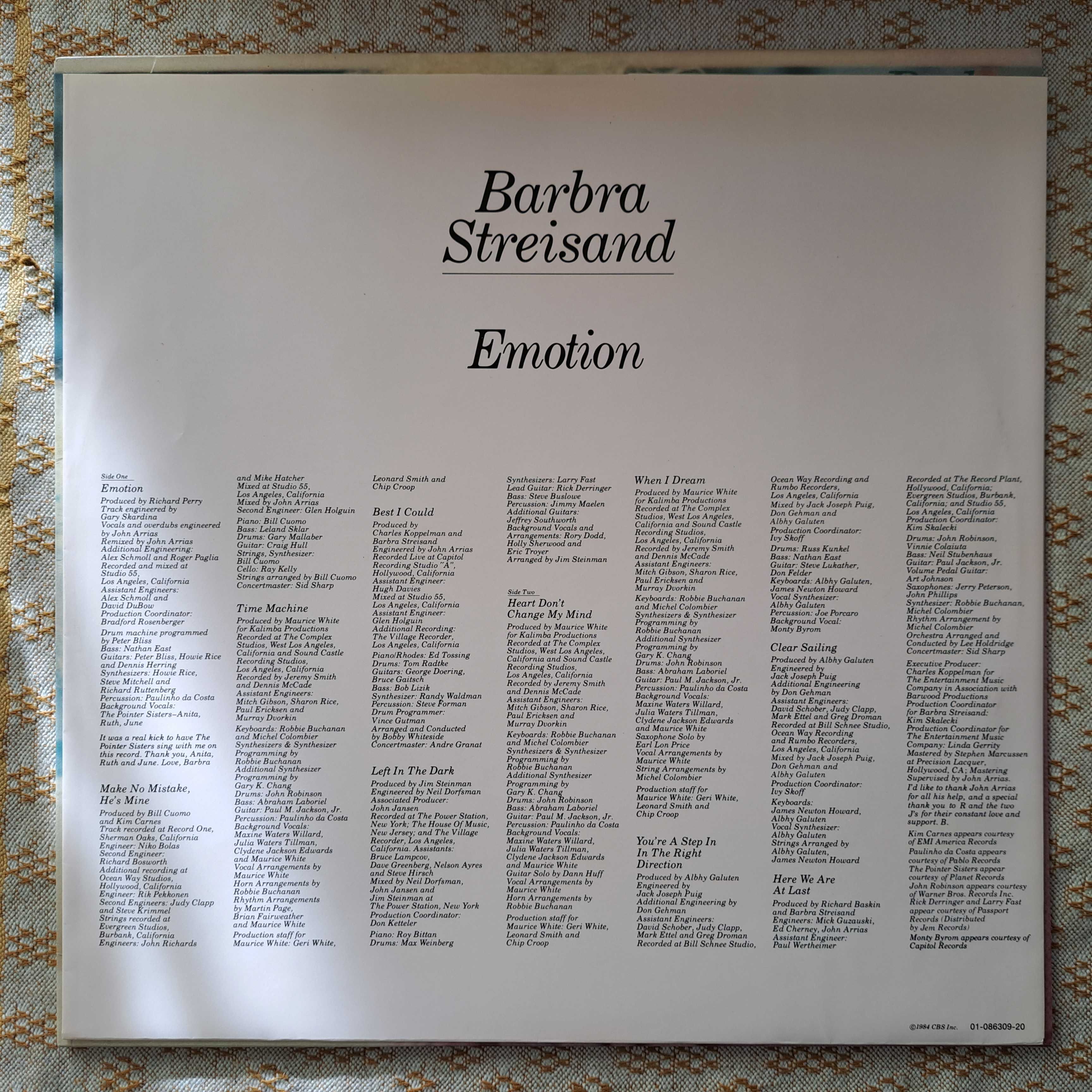 Barbra Streisand Emotion 1984 EU (NM-/NM)