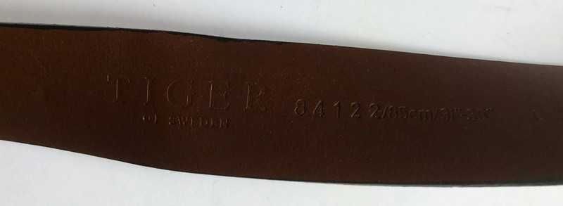 Tiger of Sweden pasek na bolec vintage, snake's ,101x5,5