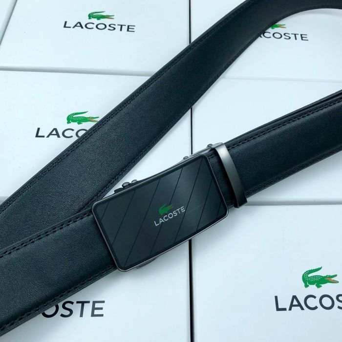 Мужской ремень Lacoste с пряжкой автомат купить пояс ремінь чоловічий