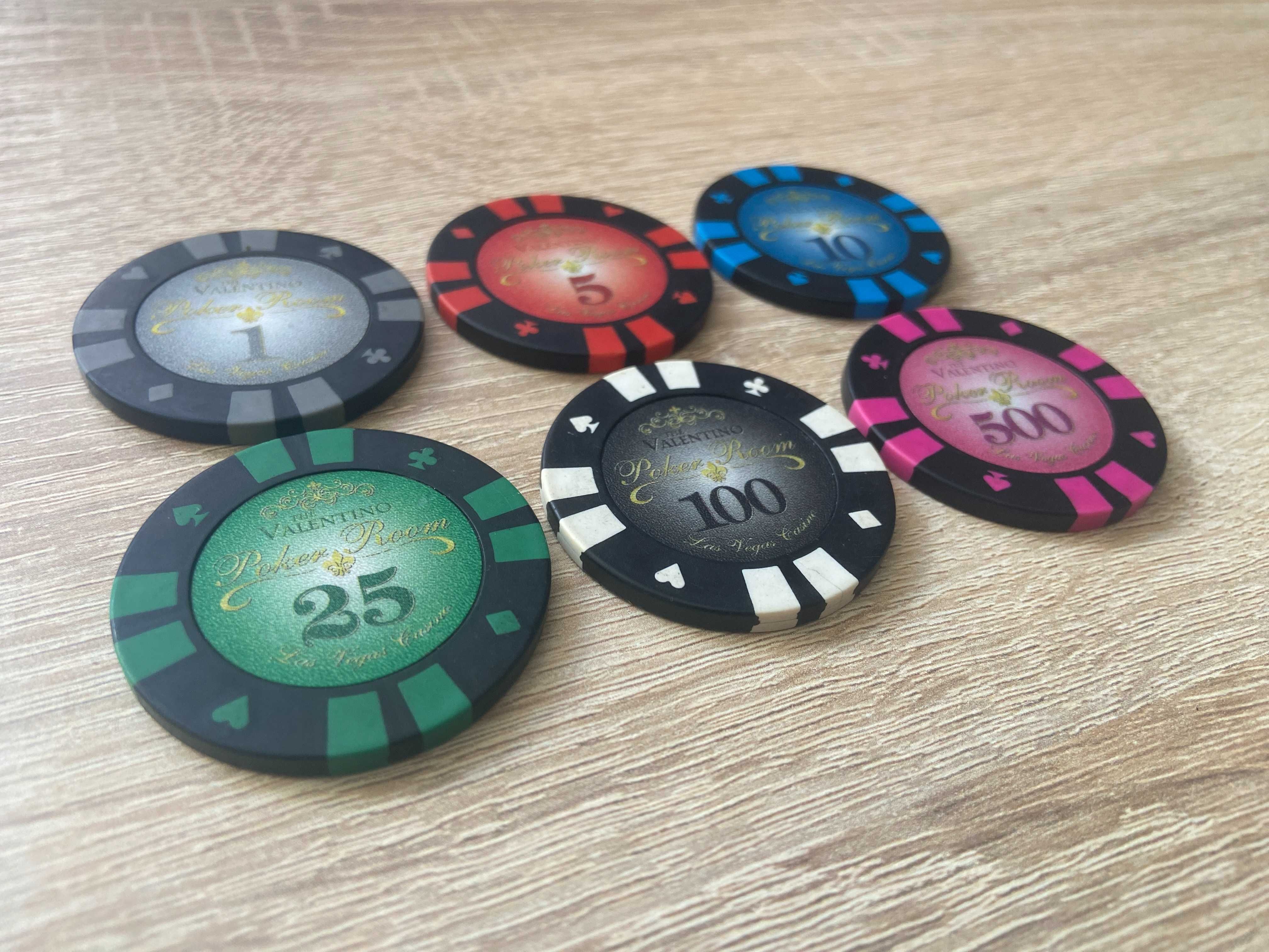 Покерні фішки / покерний набір The Valentino Poker Room