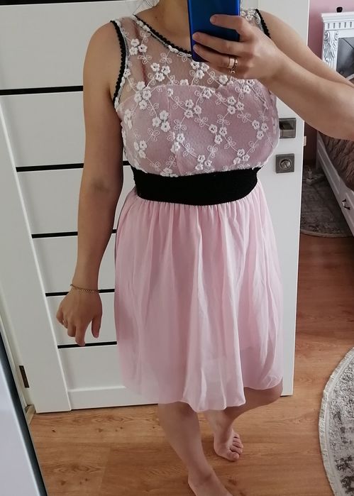 Рожеве літнє платя