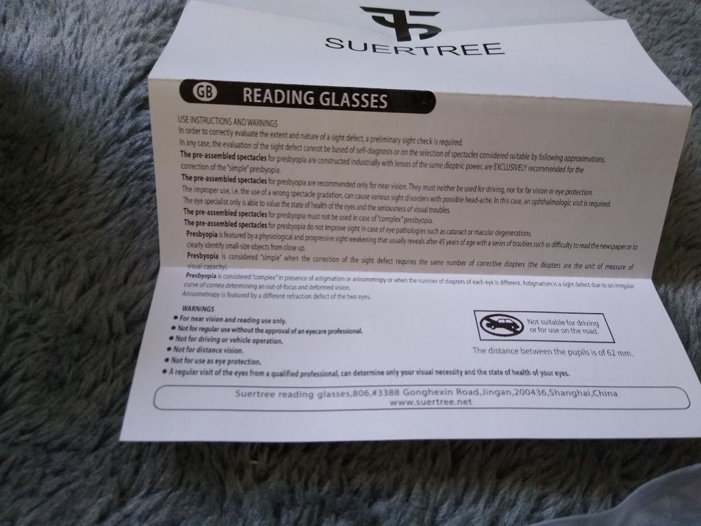 Zestaw okularów do czytania