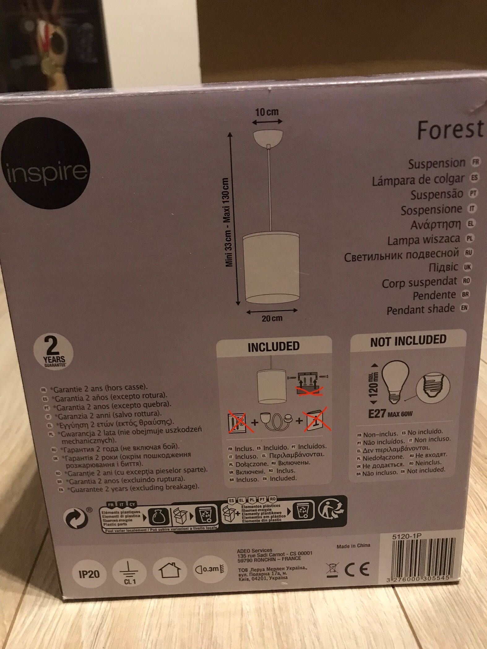Lampa inspire forest