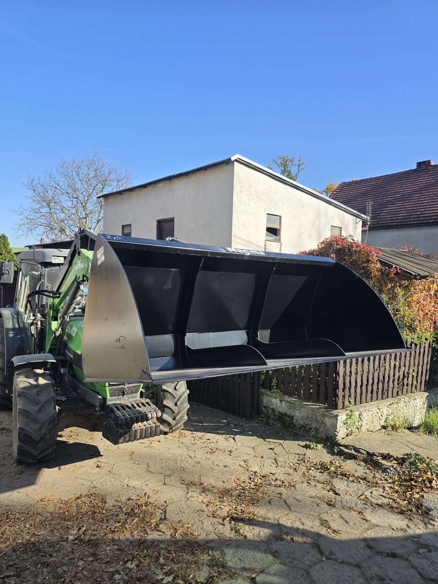 Blacha boki 8mm - łyżka do tura objętościowa sypa do wózka widłowego