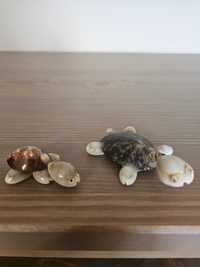 Figurki żółwików z muszelek