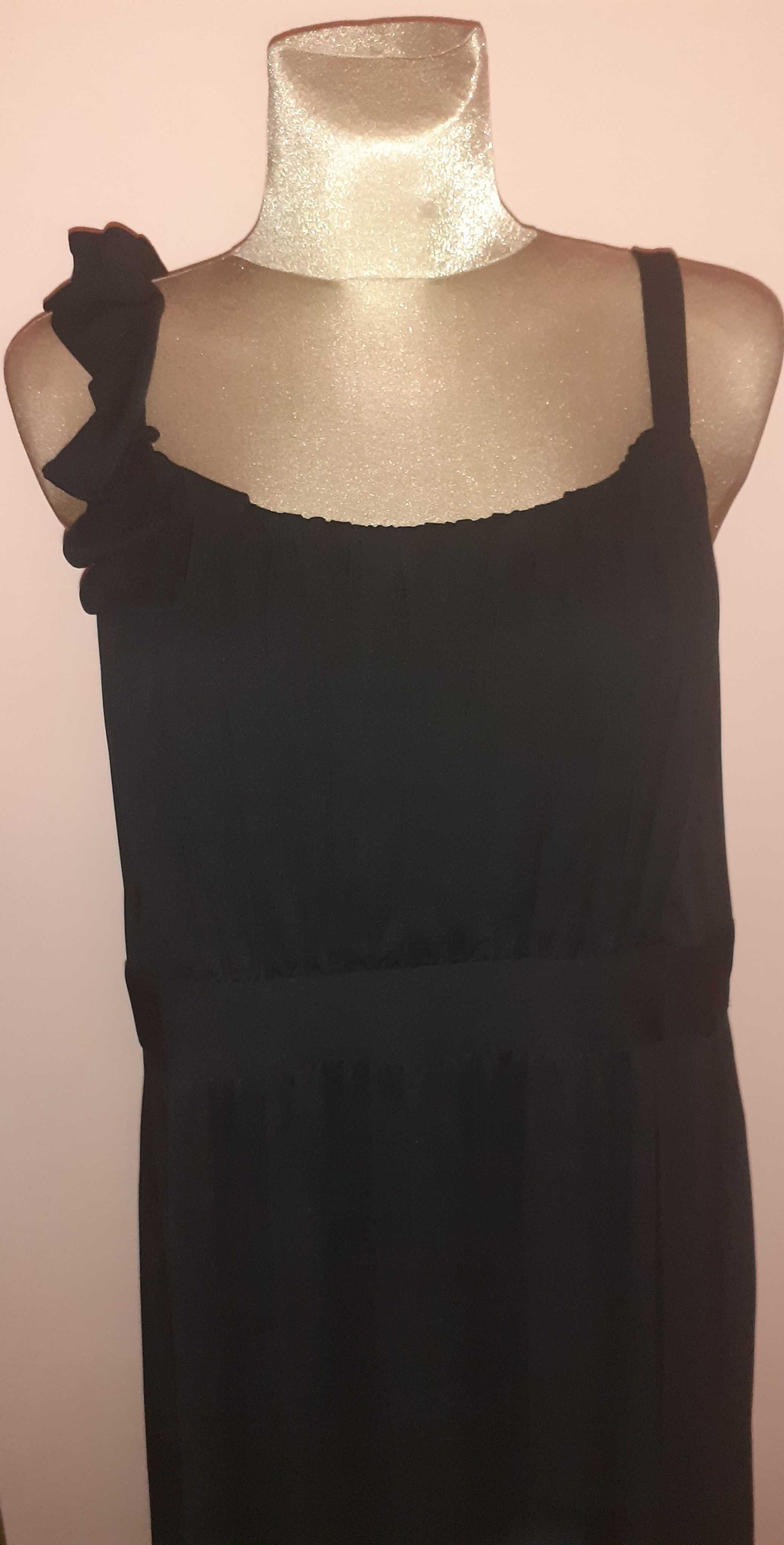 Wieczorowa sukienka lejąca wyszczuplająca plus size 50 52