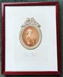 Akwaforta kolorowana Hrabia d’Angiviller - miniatura J.B. Weyler 1888r
