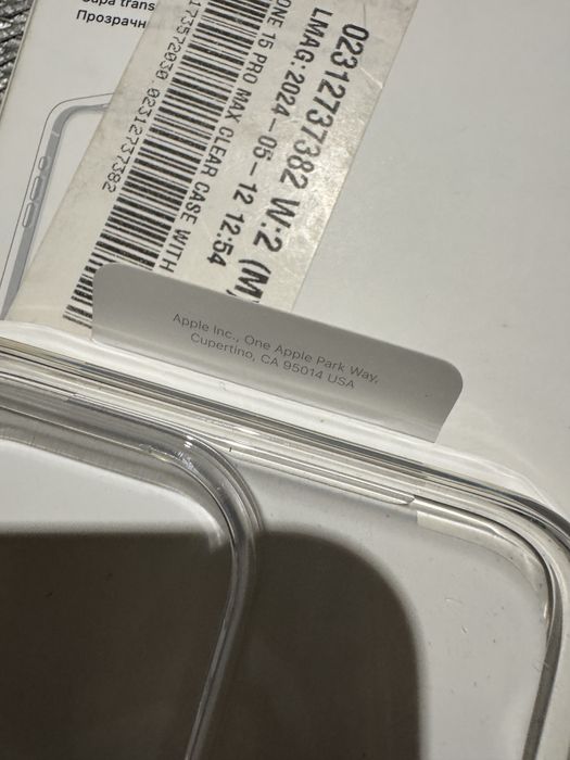 Apple clear case, etui iphone 15 pro max