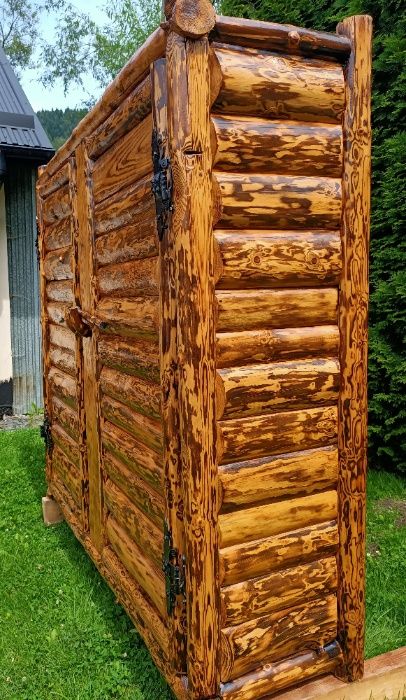 Rustykalna szafa grill ogród kuchnia salon