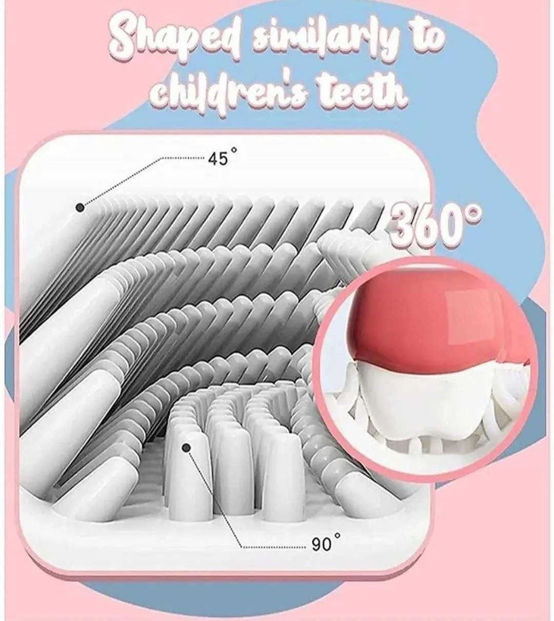 Дитяча U- подібна зубна щітка-капа (для дітей 2-12 років)
