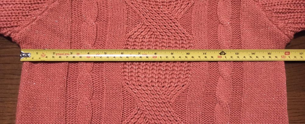 Sweter, sweterek koralowy r. S