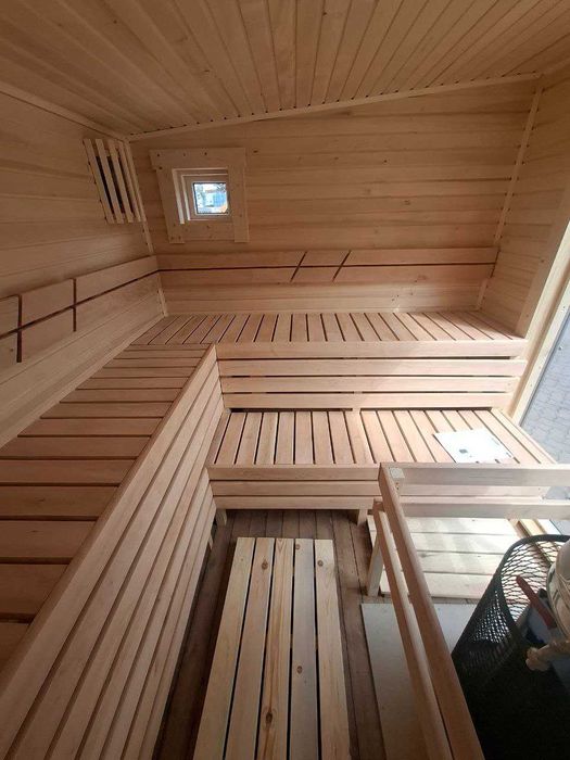 Sauna NOWOCZESNA MODERNO 6 metry Spa Ogrodowe Ocieplana