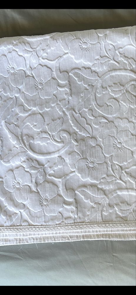 Colcha algodão branco