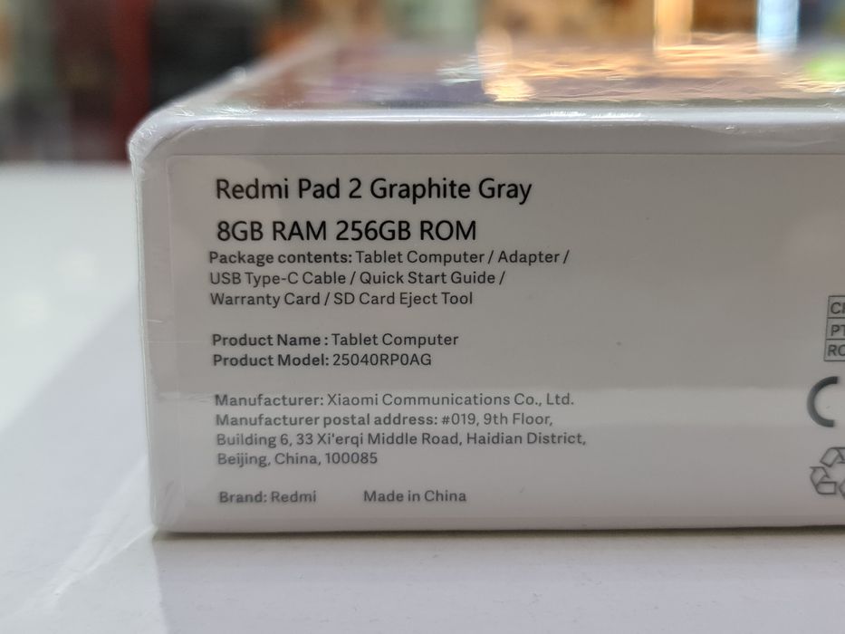 New Redmi Pad 2 8/256GB Graphite Gray EU Global