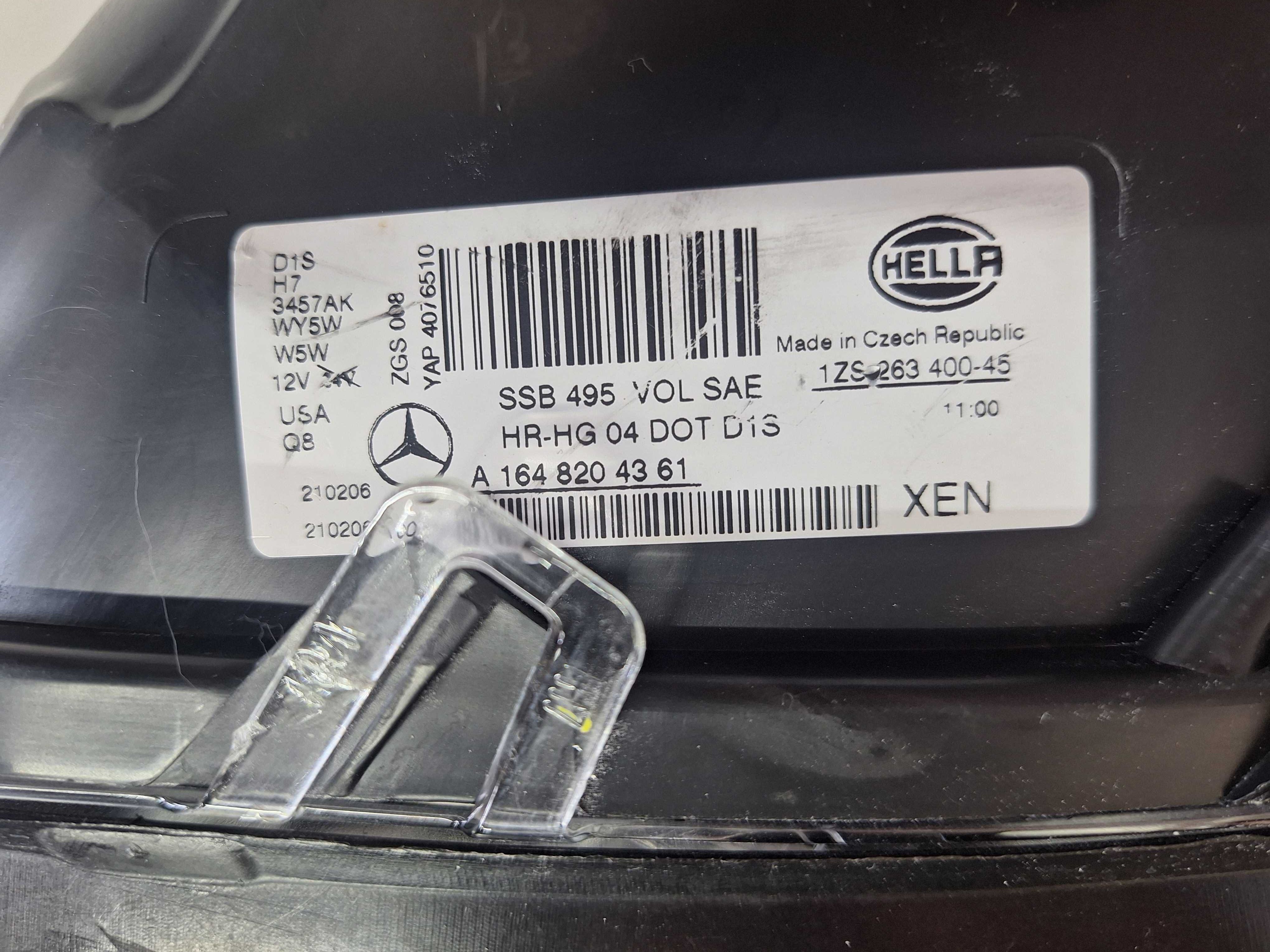Mercedes X164 GL фара ліва Америка рестайл A1648204361