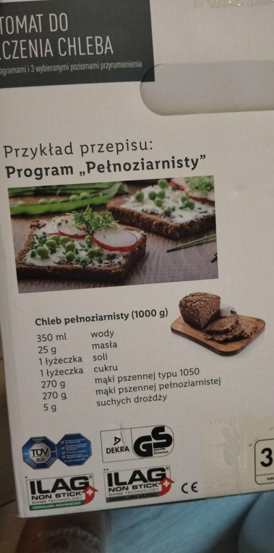 Automat do pieczenia chleba