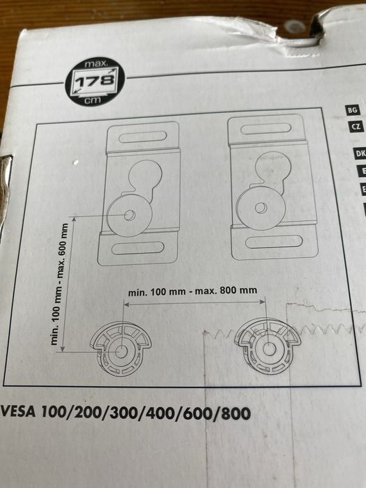 Uchwyt ścienny typu LED - LCD - PLASMA