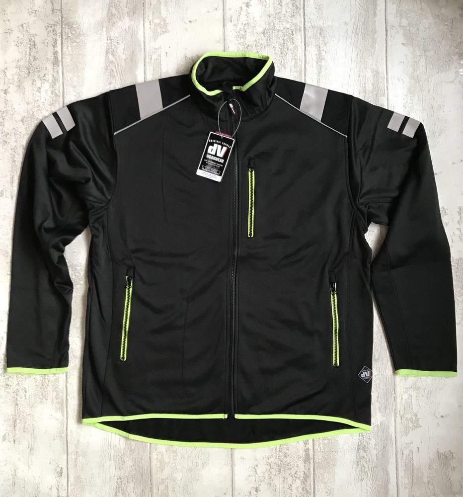 Męska Ostrzegawcza Odblaski Bluza Robocza dV Workwear XL Nowa !