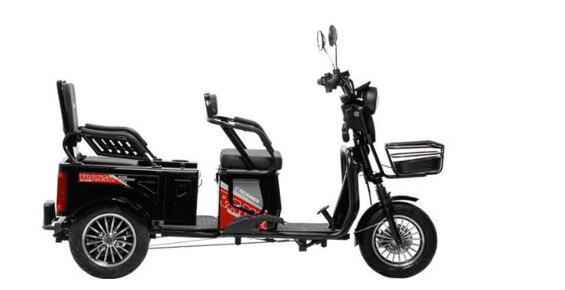 Електроцикл 3-колісний Crosser Transit TR-5 800W 72V/20Ah колеса 10*3