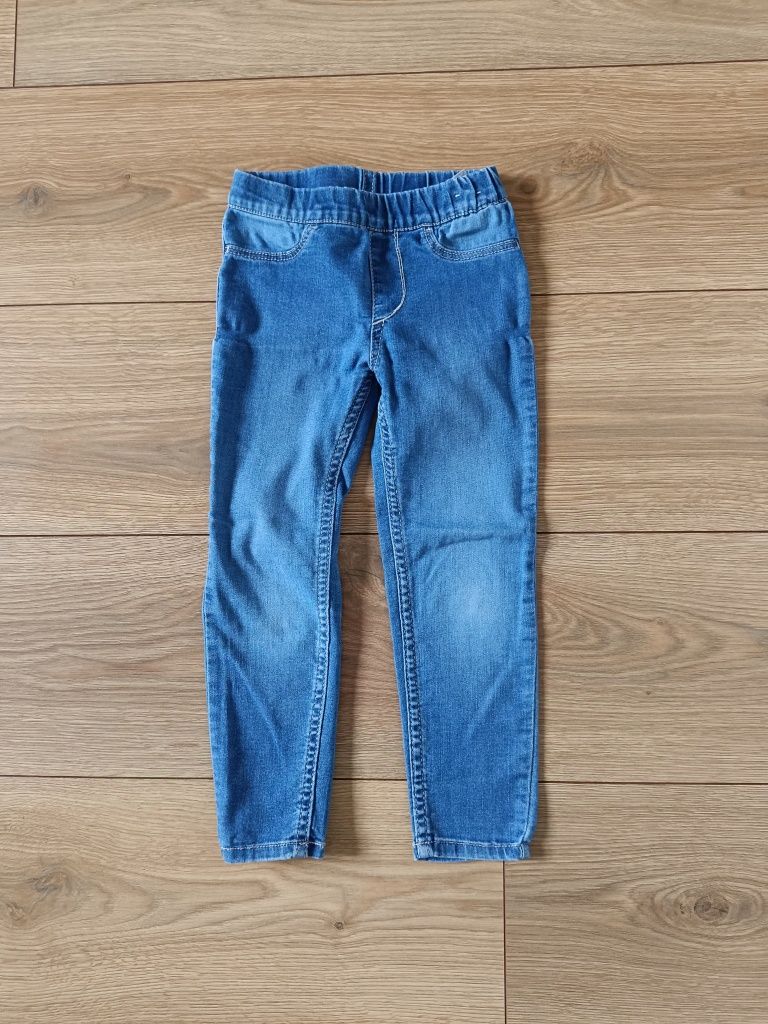 Spodnie jeansowe dziewczęce legginsy jeggins H&M 98