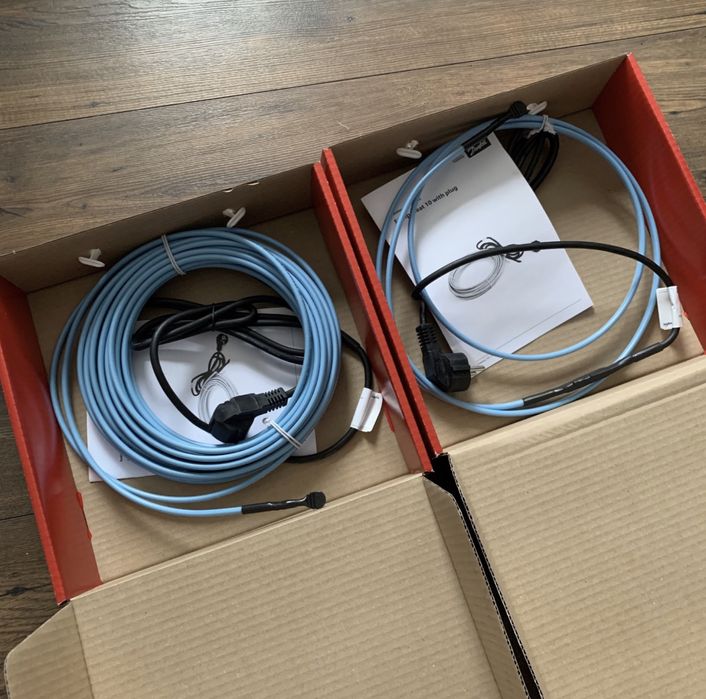 Нагревательный кабель, обогрев труб 230 В 100 Вт 6 м Danfoss