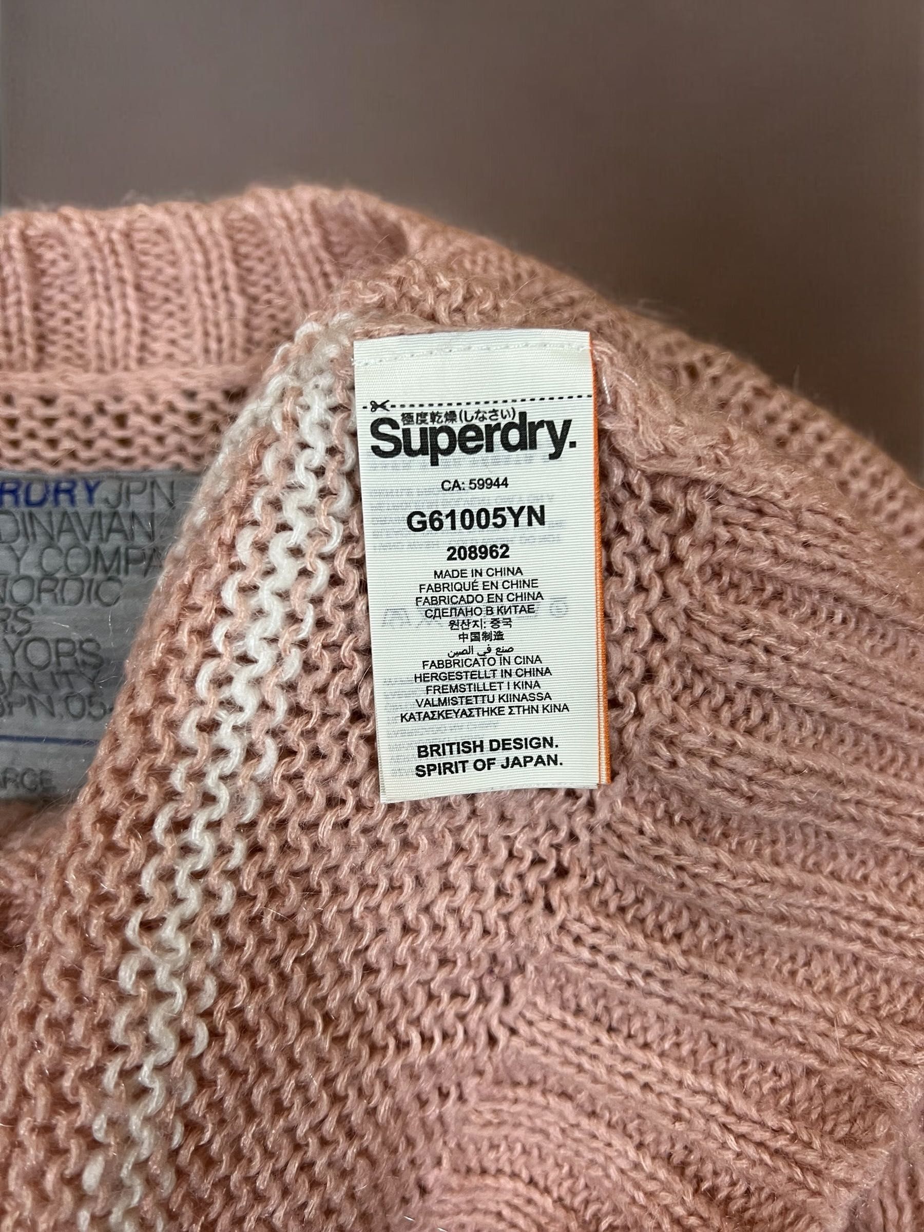 Superdry roz. L damski sweter w paski