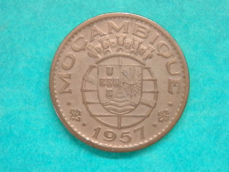 508 - Moçambique: 1 escudo 1957 bronze, por 9,00
