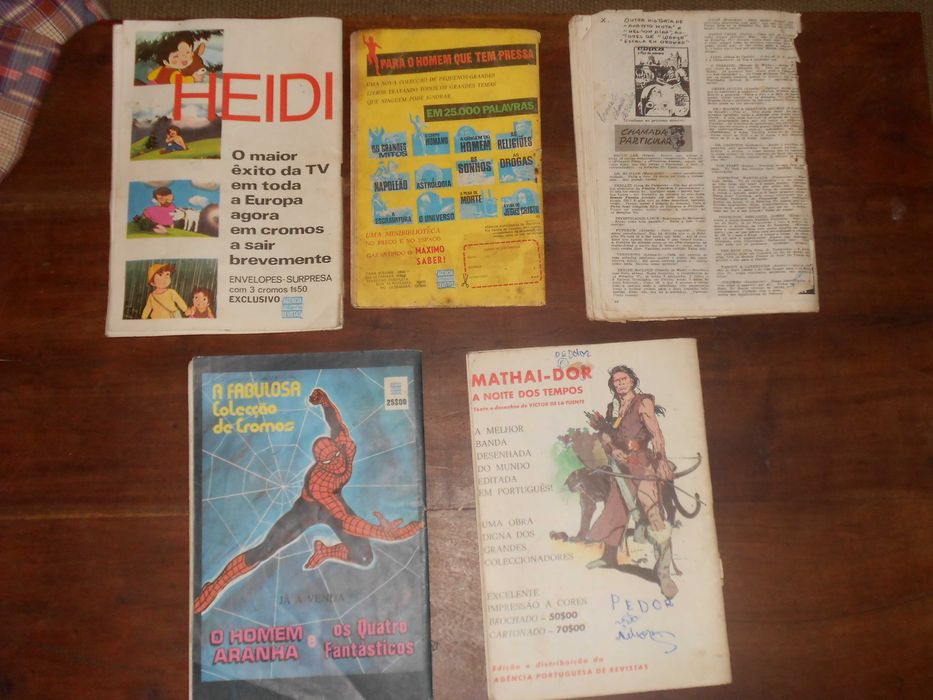 Revistas antigas Mundo de Aventuras anos 70-80