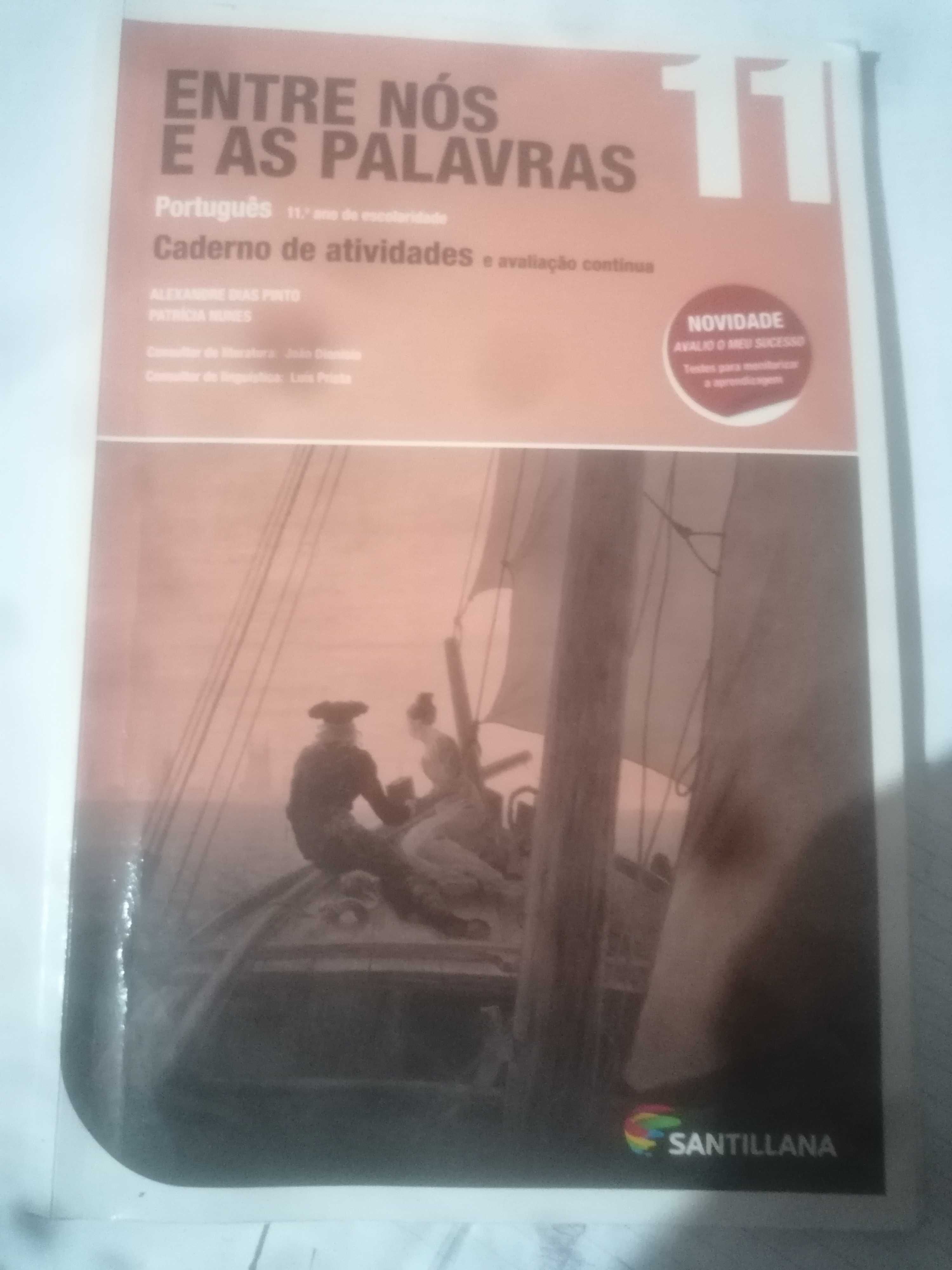 Livro de Português "Entre Nós e as Palavras" 11º Ano Santillana