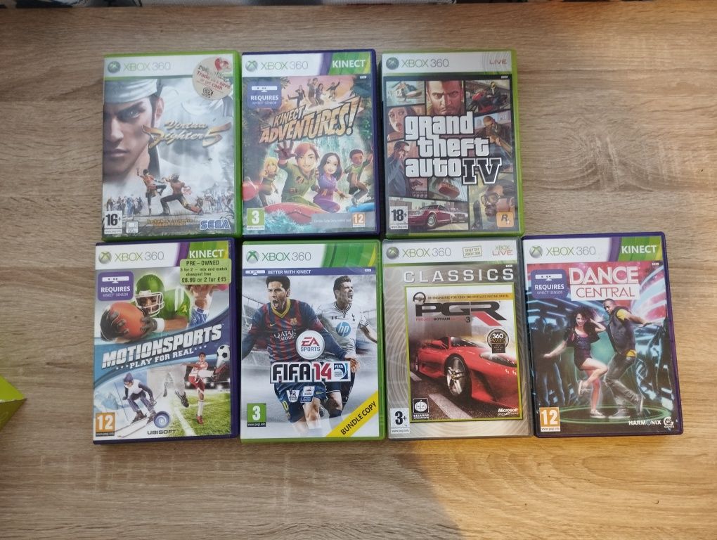 X-BOX 360 kinect+ 25 gier