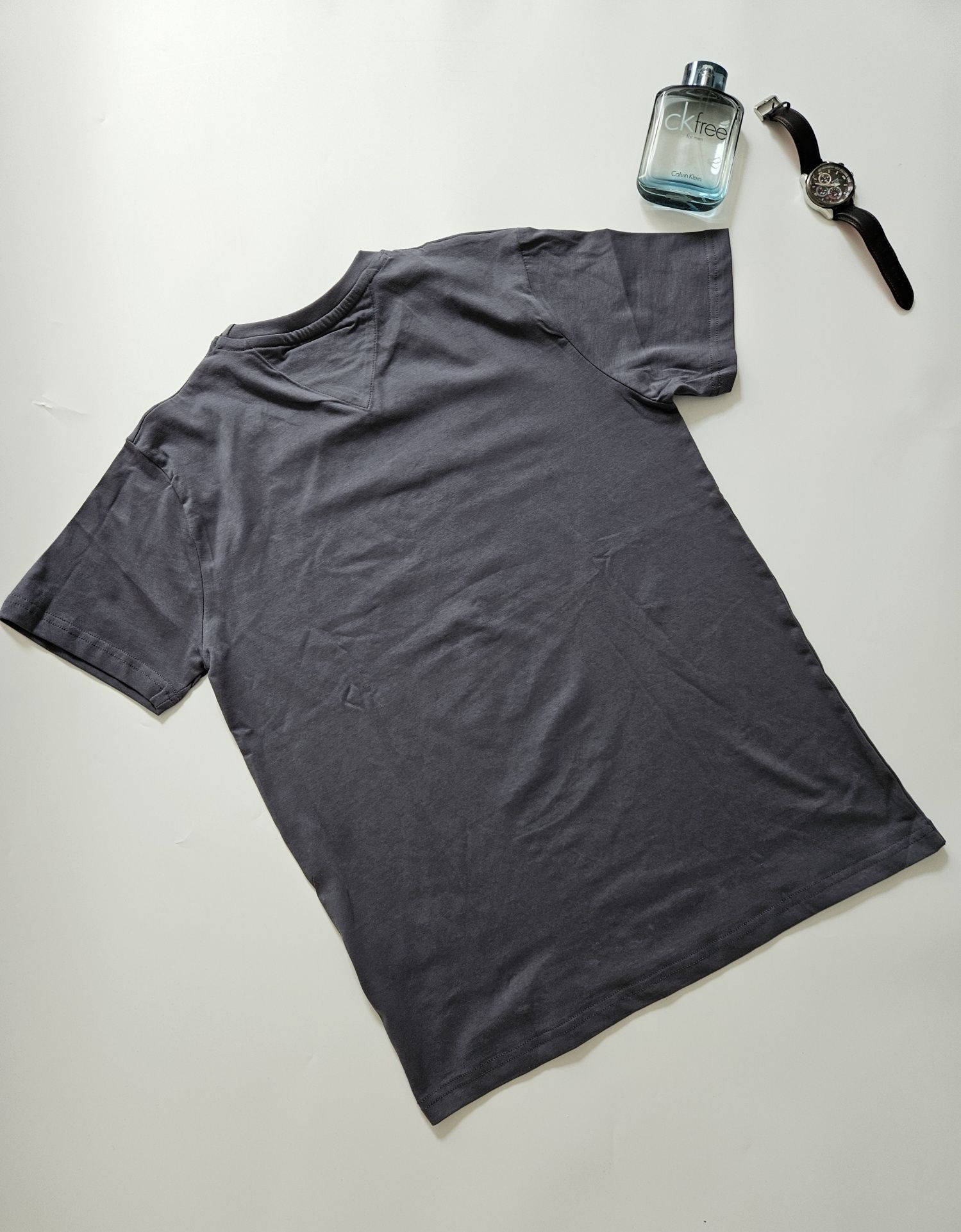 Koszulka męska krótki rękaw T-shirt Tommy Hilfiger M szara nadruk