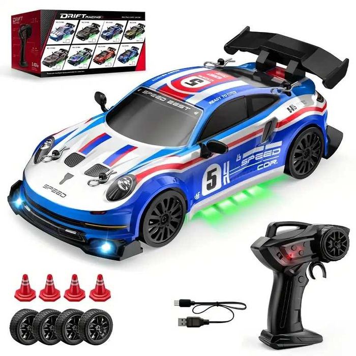 Дрифтовий RC автомобіль 4WD 2.4 ГГц, до 30 км/год, LED, новий