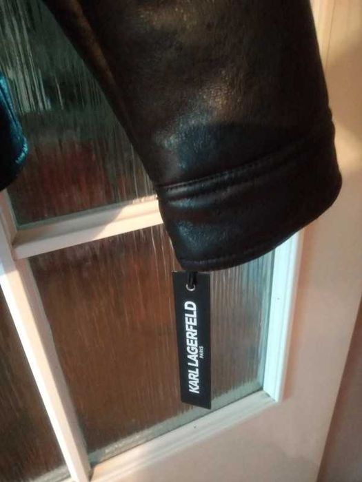 Kurtka Skórzana Karl Lagerfeld Aviator męska rozm M nowa