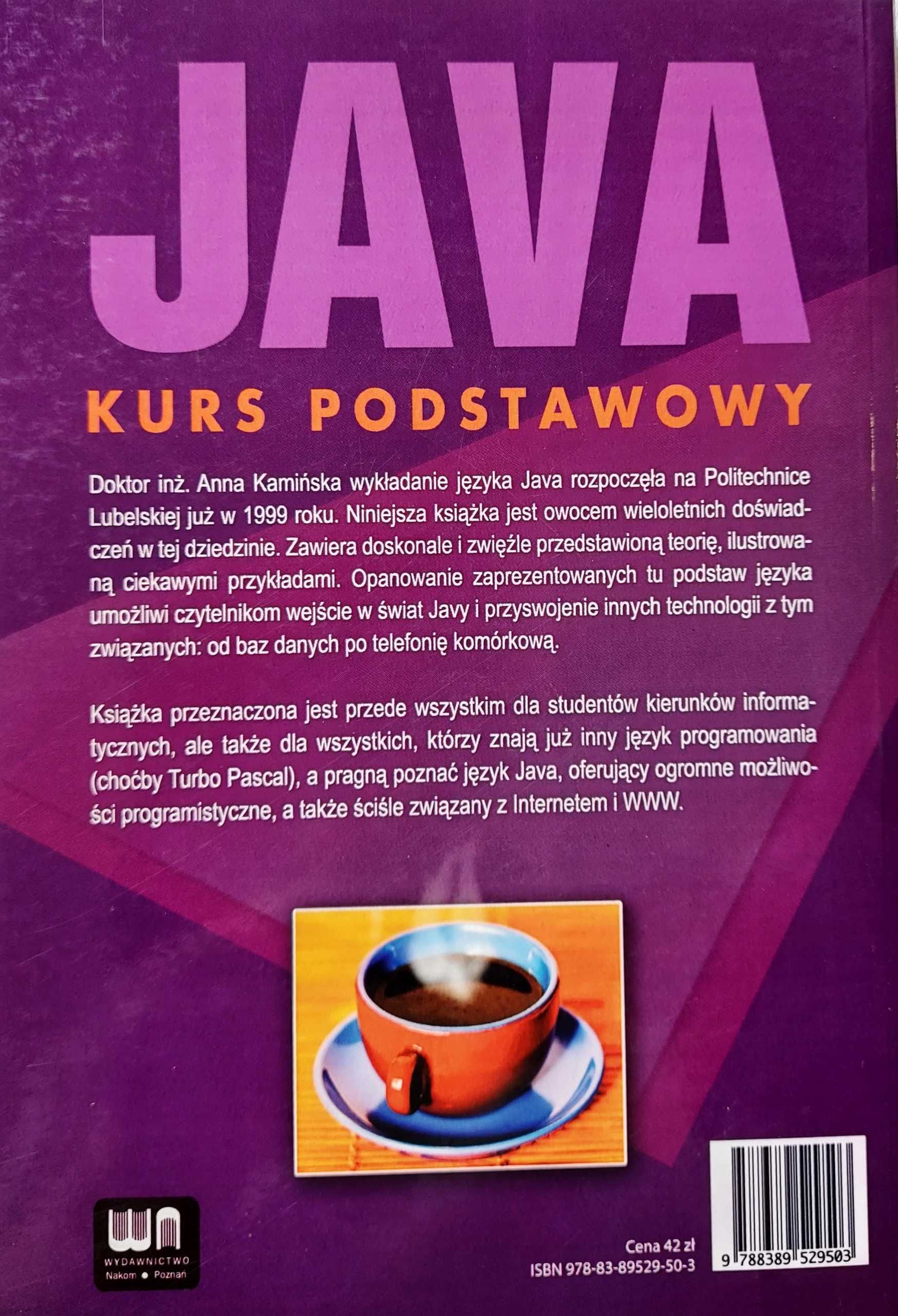 JAVA Kurs podstawowy - Anna Kamińska