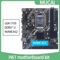 Новая плата Mucai lga 1155, h61 M2 nvme