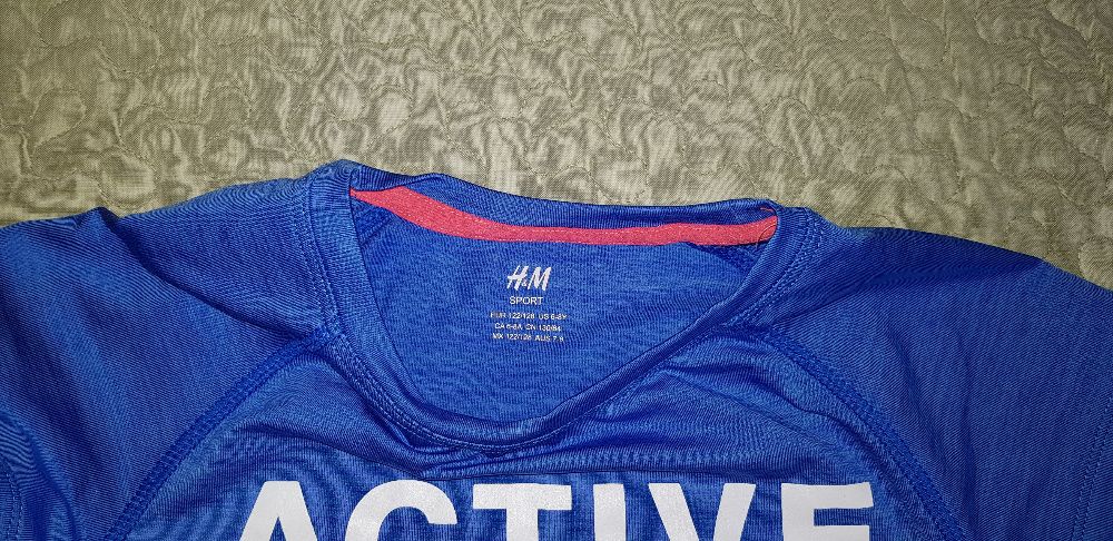 Top treningowy koszulka T-shirt Sport H&M Roz.122-128