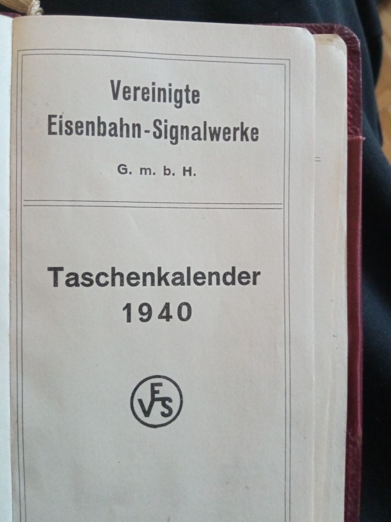Stary kalendarz 1940 rok